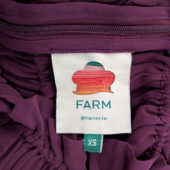 FARM RIO Burgundy Ruffled Blouse - Picture 12 of 16